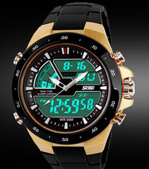 Waterproof Silicone quartz Military Casual Sports Men's Watches