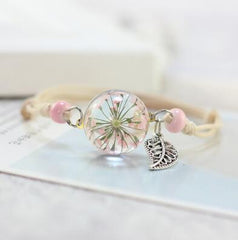 dried flowers plant specimens bracelet ball dandelion all over the sky star girlfriends female lovers gifts  MS3147