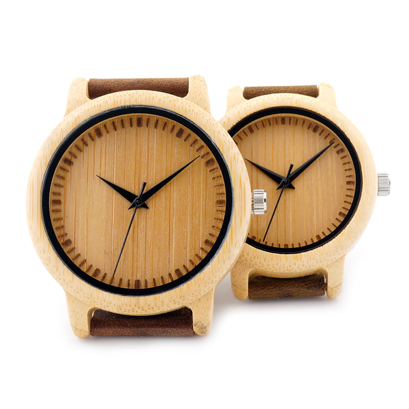 Natural Bamboo Unique Couple Watches